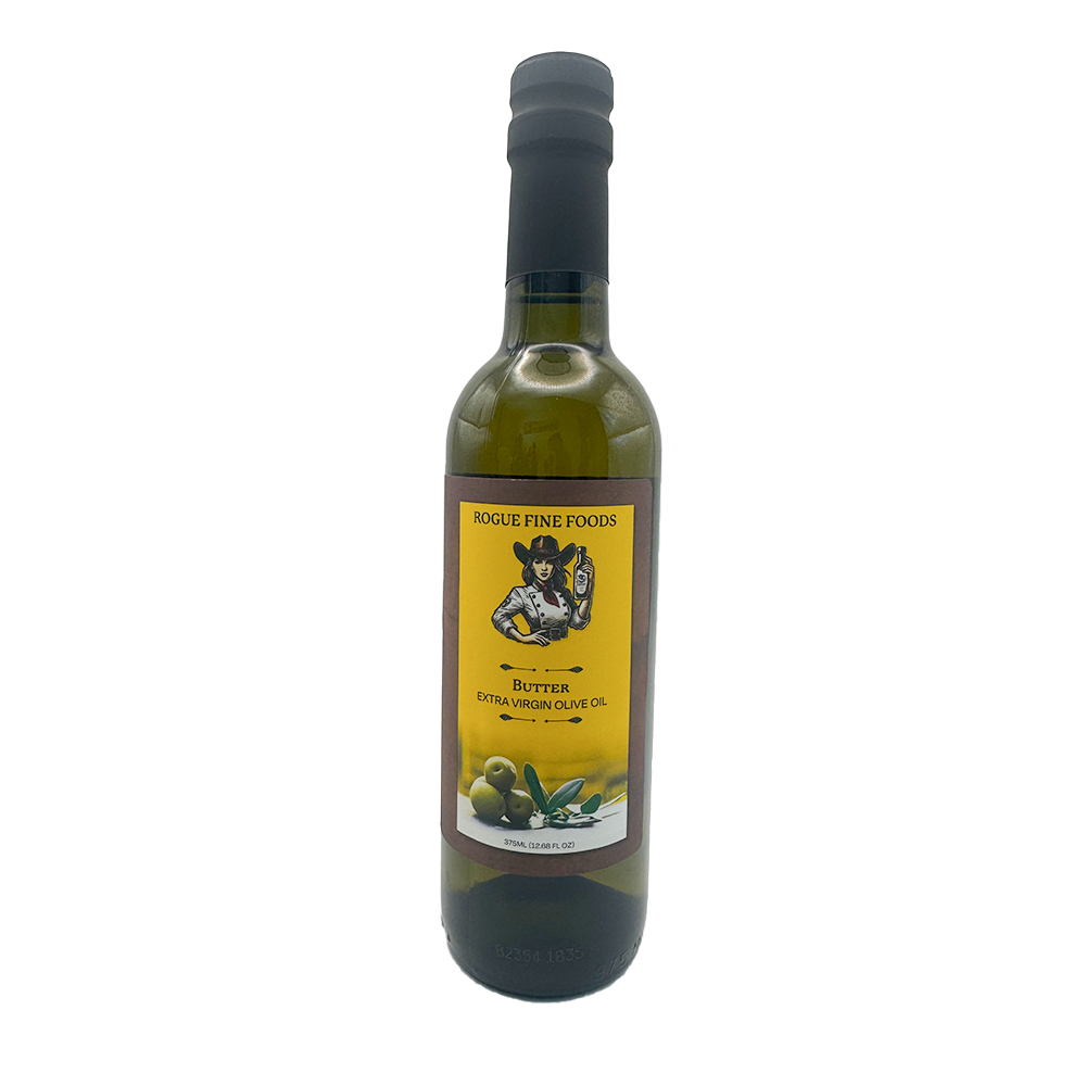 a bottle of butter extra virgin olive oil