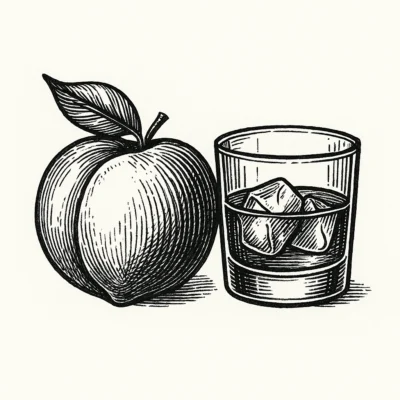 Peach Bourbon visual Peach Bourbon Dark Balsamic (100ml)