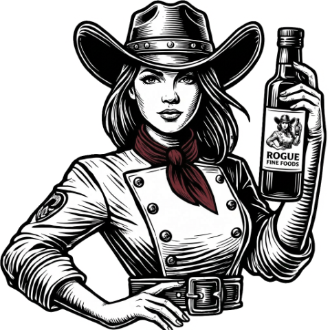 cowgirl holding a bottle