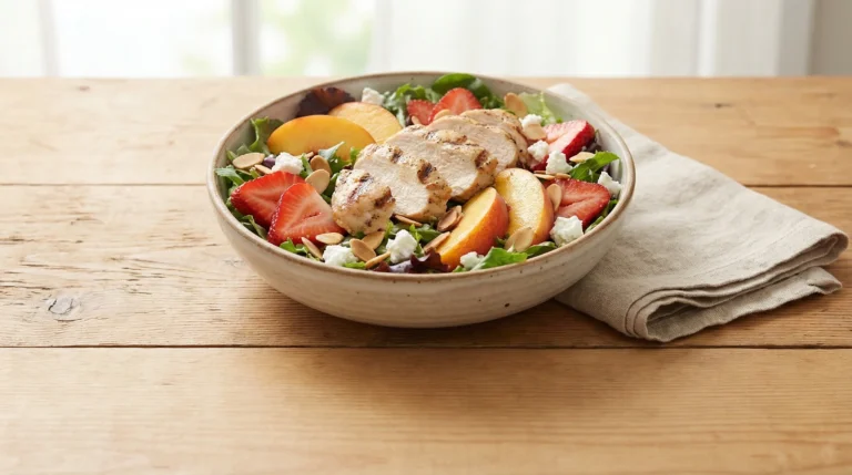 Strawberry Peach Chicken Salad
