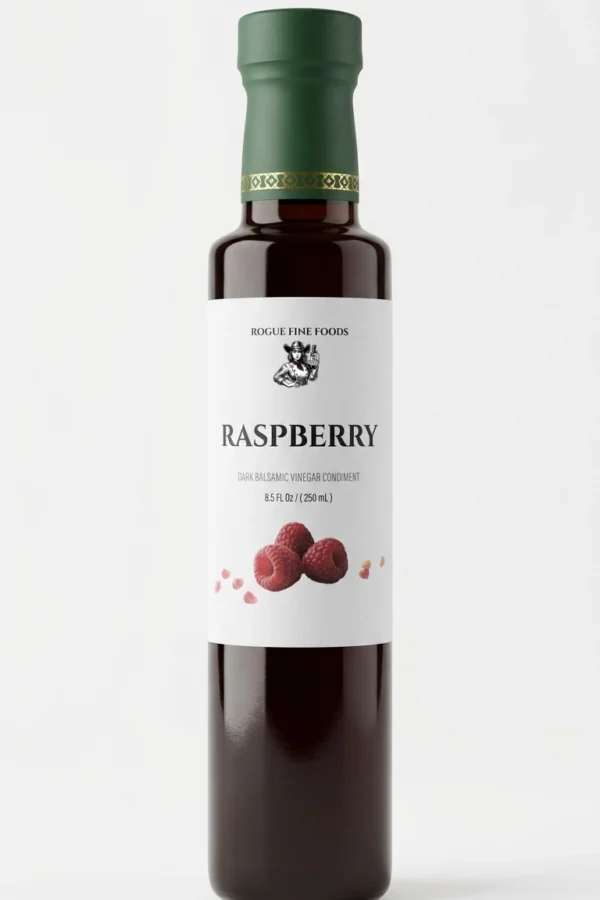 raspberry-8.5oz-bottle-studio Raspberry Dark Balsamic Vinegar Condiment — 8.5 fl oz (250 mL)